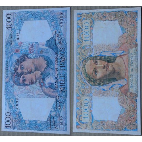 1000 Francs (Minerve Et Hercule) France - Reproduction