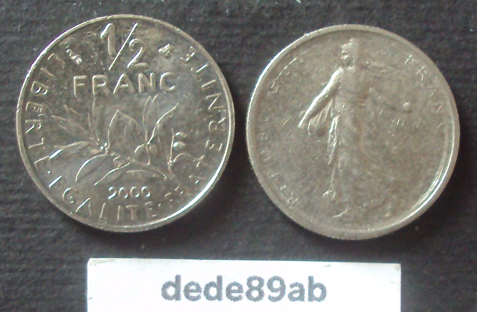 France . Pièce 1/2 Franc 2000 . Semeuse De Roty