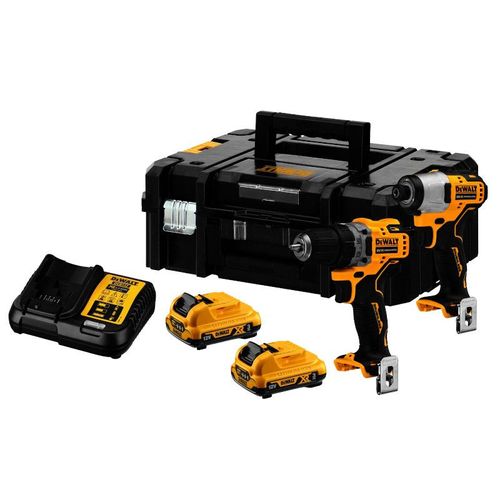 DeWALT Jeu de tournevis sans fil, 2x Batteries, Chargeur rapide - DCK2110L2T-QW