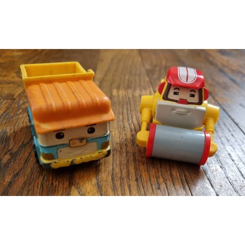 Lot 2 Véhicule Robocar Poli En Métal Max Et Dumpoo Silverlit