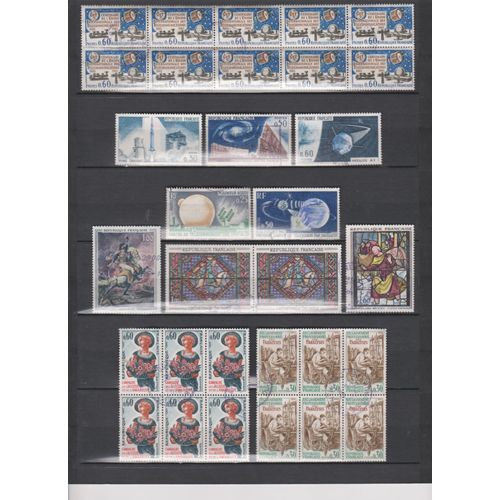 France 61 Lots De Timbres Obliteres De 1960 À 1965