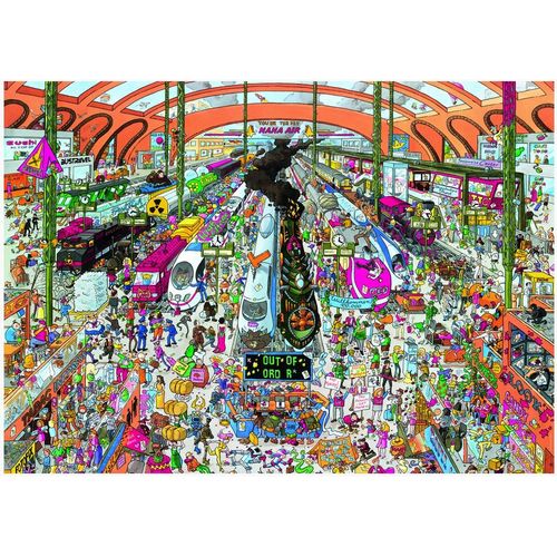 Puzzle 2000 Pièces Christoph Schöne: Train Station