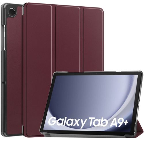 Imoshion Coque Tablette Trifold Samsung Galaxy Tab A9 Plus Bordeaux