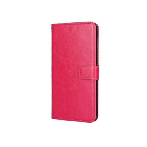 Etui A Rabat Samsung Galaxy S6 Edge Plus Rose Fushia Eco-Cuir (Pu)