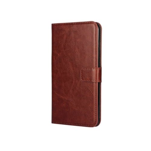 Etui A Rabat Samsung Galaxy S6 Edge Plus Marron Eco-Cuir (Pu)