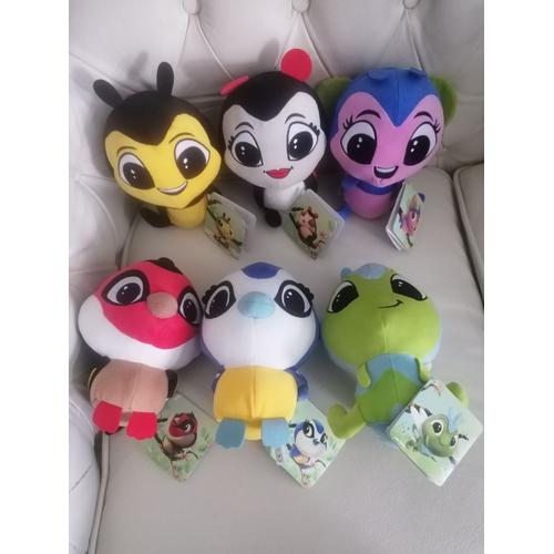 Série Complète 6 Peluches Mascottes Mésange, Abeille, Coccinelle, Insecte Vert, Oiseau Rouge, Papillon - Backyard Buddies - Brand Loyalty Sourcing Bv