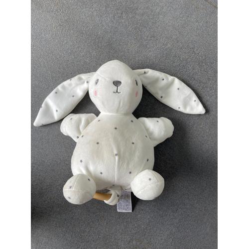 Doudou Lapin Blanc Etoile Grise Simba Toy Musical