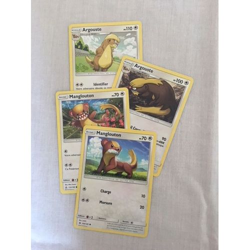 (1285) 2x Argouste + 2x Manglouton Pokemon