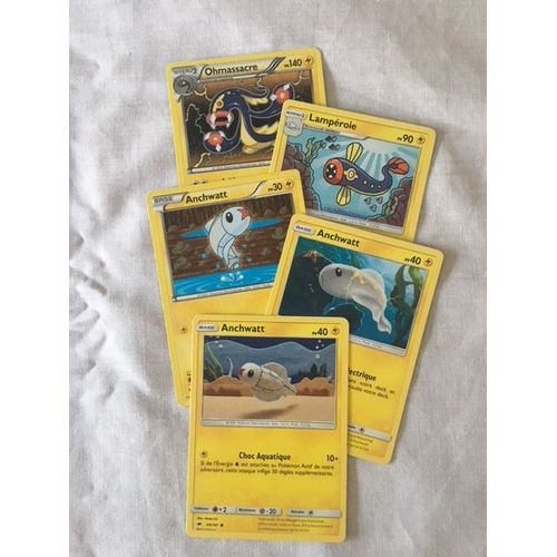 (186) 3x Anchwatt + Lampéroie + Ohmassacre Pokemon