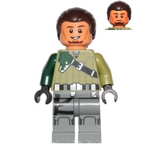 Lego Star Wars Rebels Kanan Jarrus - Dark Brown Hair And Eyebrows Sw0602 Du Set 75084 75141 911719