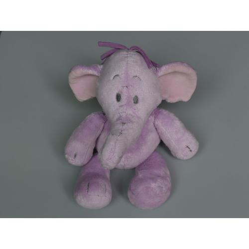 Doudou Éléphant Lumpy Peluche Violet Mauve Disney Store