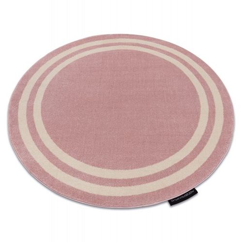 Cercle 160 Cm Tapis Hampton Cadre Cercle Rose