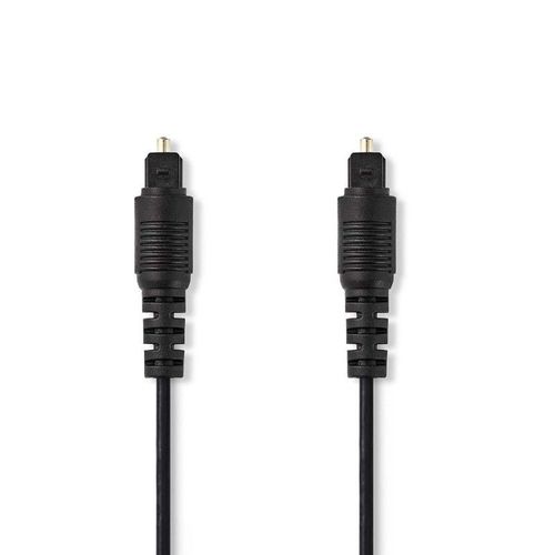 NEDIS Câble Audio Optique TosLink Mâle - TosLink Mâle 2,0 m Noir