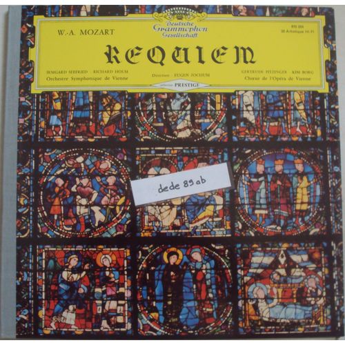 W.A. Mozart " Requiem " Orchestre Symphonique Et Choeur De L' Opéra De Vienne.