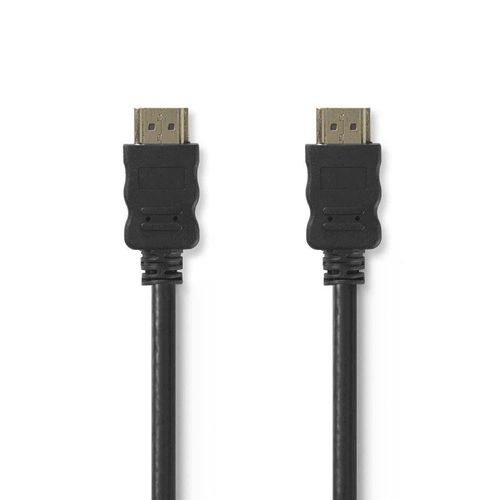 NEDIS Câble HDMI 1M Haute Vitesse avec Ethernet Connecteur HDMI - Connecteur HDMI 1,0 m Noir