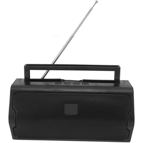Haut-Parleur BT, Haut-Parleur Extérieur V6 BT Radio Portable avec Support Télescopique Antenne, Recherche Automatique De Station FM Radio Extérieure, pour la Cuisine à Domicile