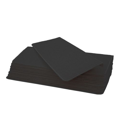 Lot De 15 Tapis Pour Marches Éscalier Hwc-G49, Protection D'escalier, 65x25cm   Rectangulaire, Noir-Anthracite