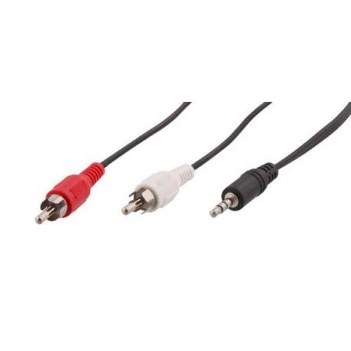TNB JACKRCA3 - Câble jack stéréo 3.5 M/2 RCA M 3m - noir