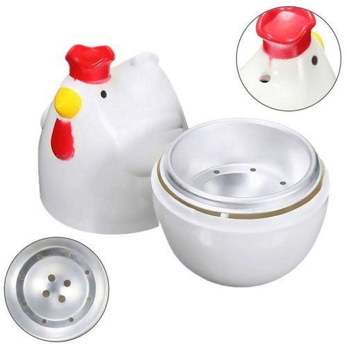 En forme de poussin 1 oeuf cuit vapeur vapeur pilon micro-ondes oeuf cuiseur outils de cuisson gadgets de cuisine accessoires outils