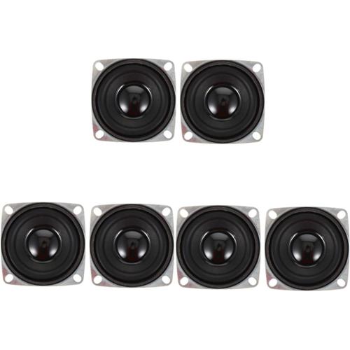 6 Pcs Woofer Klaxons De Voiture Mini Haut-Parleur Radio Haut-Parleur Haut-Parleur avec Petits Haut-Parleurs Stéréo Audio Domestique Haut-Parleur Pleine Fréquence 4 Euro