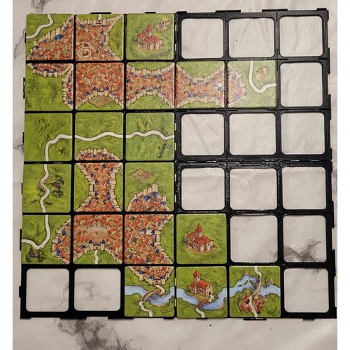 Lot De 10 Grilles De Support Pour Tuiles Du Jeu Carcassonne