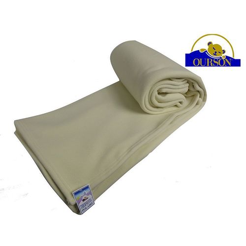 Couverture Polaire Thermotec Ourson 450 Gr Ecru 220x240