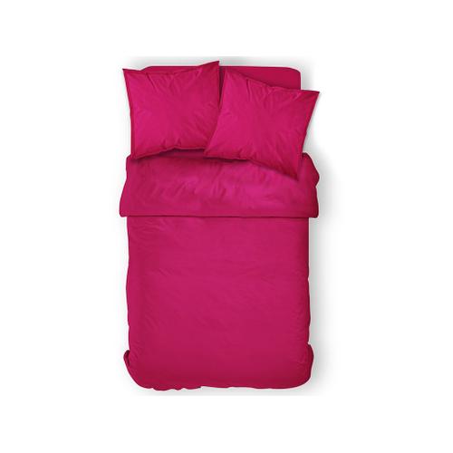 Housse De Couette 100% Coton 57 Fils Coloris Jus De Myrtille 220x240