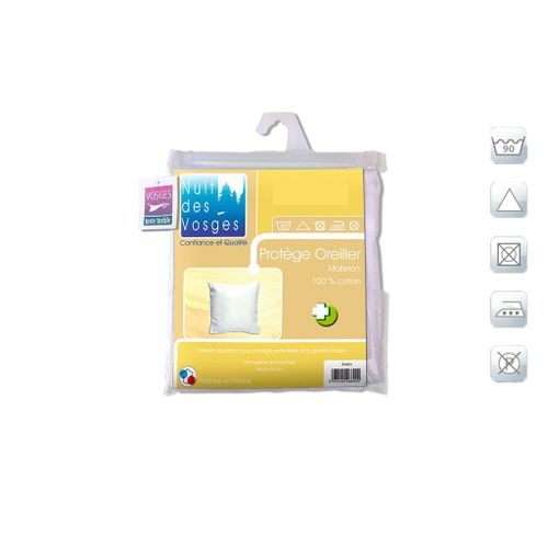 Protège Oreiller Absorbant Sous Taie Coton Aubin 60x40