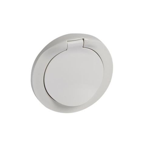 Legrand 067812 - Enjoliveur A Volet Céliane - IP44 - FB - Blanc - pour Prise 2P+T