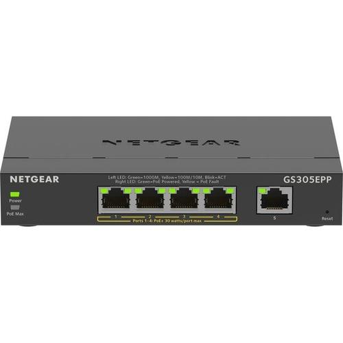 5-port Ge High-power Poe+ Smart Managed Plus Switch