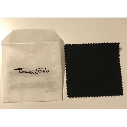 Chamoisine Noire Thomas Sabo Carré 8 Cm X 8 Cm