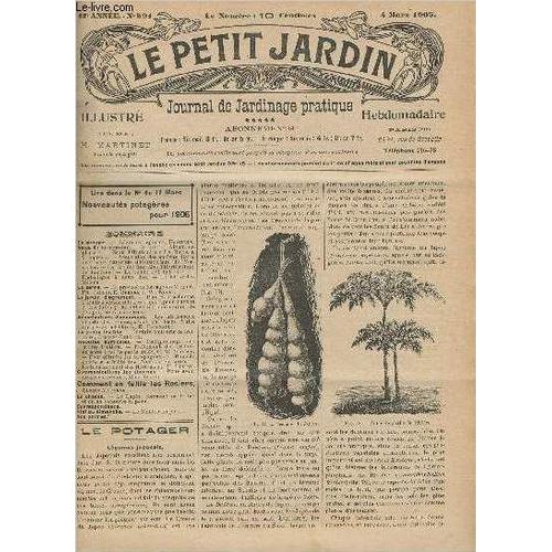 Le Petit Jardin Illustre N° 591 - 4 Mars 1905 - Légumes Japonais - A Lire - Album De Plantes - Ecole D Horticulture Le Nôtre À Villepreux - Association Des Anciens Élèves De L École Nationale D(...)