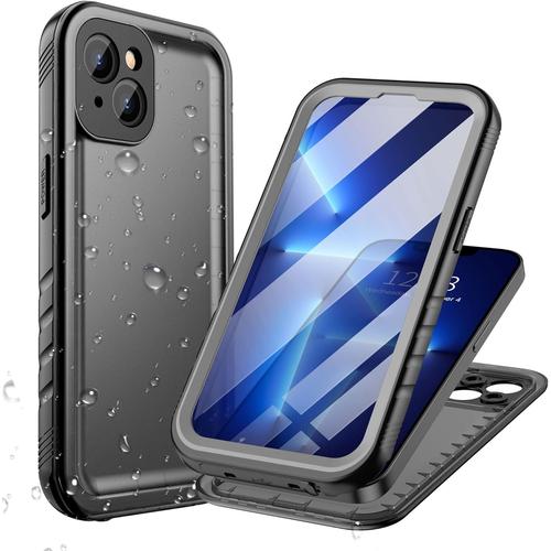 Coque Pour Iphone 13 Mini Étanche Antichoc - 360 Degre Incassable Militaire Rigide Intégrale Case/Bumper/Housse¿Ip68 Waterproof/Imperméable¿ Etui Anti Choc/Eau/Poussiere