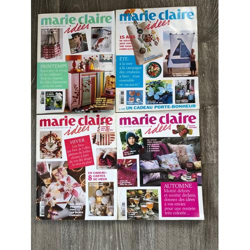 Lot Complet De 4 Magazines Marie-Claire Idées Année 2006