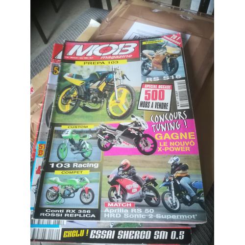 Mob Magazine 34 De 1999 Aprilia Rs50,Hrd Sonic 2 Supermotard,103 Cartoon,103 Racing,103 Streetfighter,Rs50 S16,Rx 356 Imola Rossi