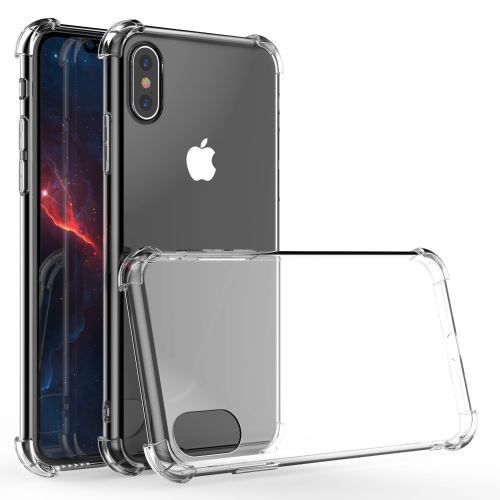 Coque Silicone Pour Iphone X / Xs Etui De Protection Transparent Antichoc Avec Quatre Coins Renforces Little Boutik®