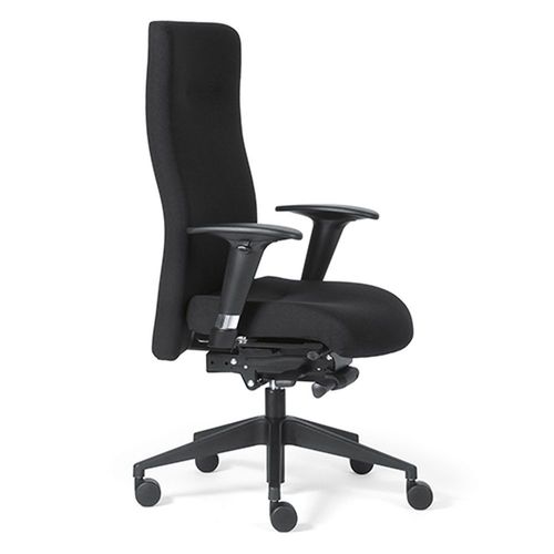 Siège De Bureau / Fauteuil De Direction Rovo Xp, Tissu Noir