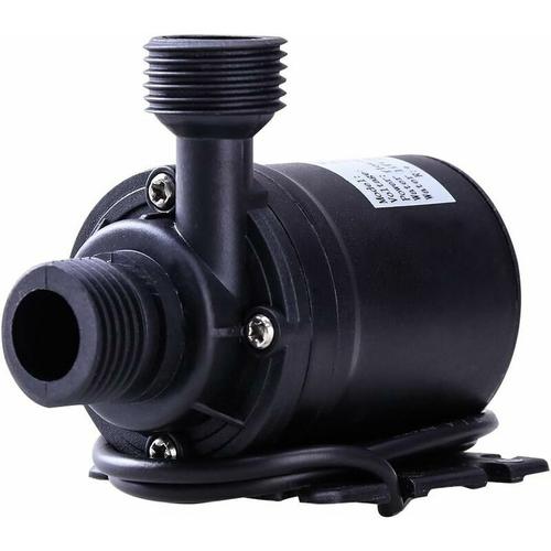 Pompe à eau submersible sans balais DC 12 V 800 L/H 5 M pour fontaine, piscine, système de circulation solaire, système de circulation d'eau (cordon d'alimentation non inclus)