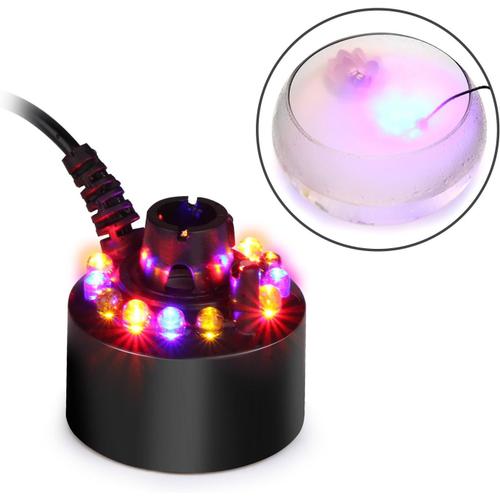 12 Led Water Fountain Pond Fog Atomizer Hs0005 Air Humidifier, Muticolor