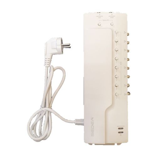 AMPLIFICATEUR DISTRIBUTEUR 2 ENTRÉES TNT ET DAB (FM) 8 SORTIES TV GAIN 18 DB