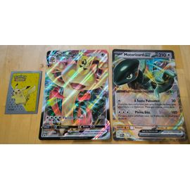 Lot De 2 Cartes Pokémon Jumbo Miaouss Vmax Et Motorizard Ex