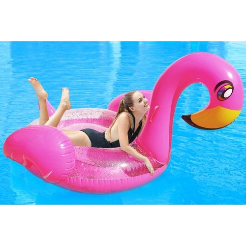 Pifun Matelas Gonflable Géant Scintillante Flamand Rose