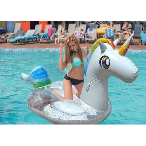 Pifun Matelas Gonflable Géant Scintillante Licorne