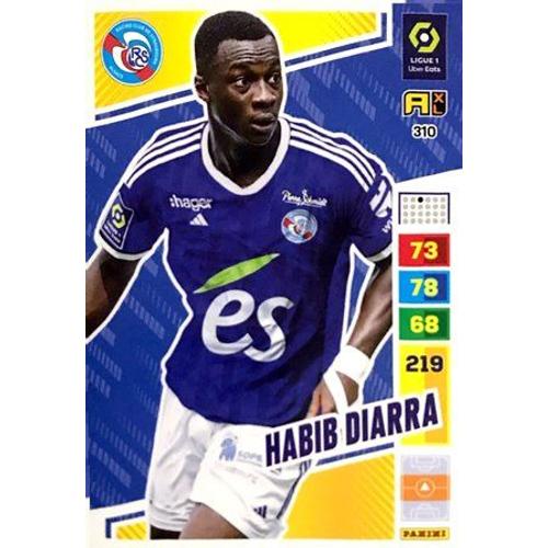 310 Habib Diarra - Rc Strasbourg Alsace - Carte Panini Adrenalyn Xl 2023-2024 Ligue 1