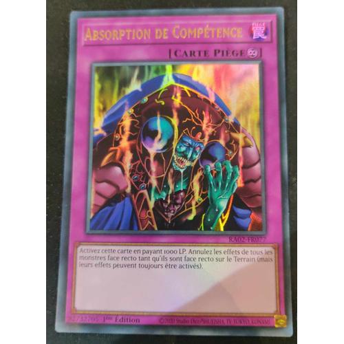 Yu Gi Ohra02 Fr077 Absorption De Competence Ultra Rare