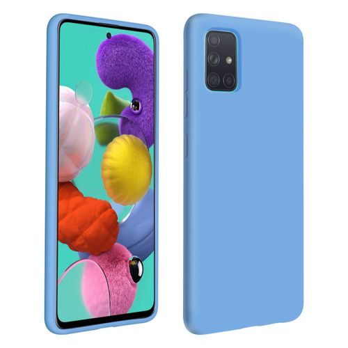 Coque Samsung Galaxy A51 Silicone Semi-Rigide Finition Soft Touch Bleu Ciel