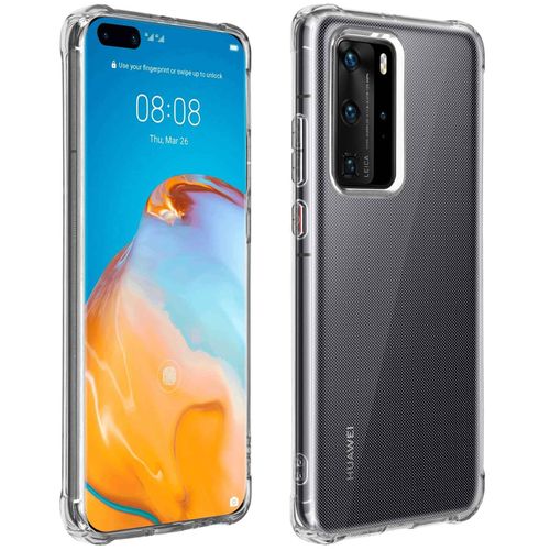 Coque Huawei P40 Pro Silicone Flexible Bumper Résistant - Transparent