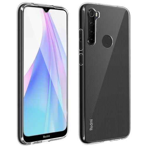 Coque Redmi Note 8t Silicone Souple Et Film Verre Trempé 9h