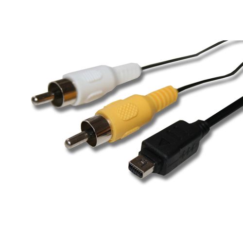 vhbw Adaptateur audio video AV câble en composite compatible avec Olympus SP-820UZ, SZ-11, SZ-14, SZ-15, SZ-16, SZ-20, SZ-30 MR appareil photo