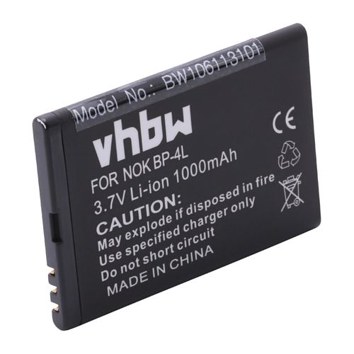 Vhbw Batterie Compatible Avec Ace Caracas, Caracas 2 Smartphone (1000mah, 3,7v, Li-Ion)